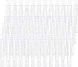 Set de 48 sticlute pentru baloane de sapun Latrat, plastic, transparent/alb, 1,1 x 10,5 cm