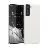 Husa pentru Samsung Galaxy S21, Silicon, Alb, 54056.48