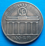 Adolf Hitler 1933 100 RM 40mm, Europa