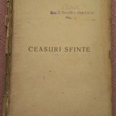 Ceasuri Sfinte. Editura Cartea Romaneasca, 1921 - Bucura Dumbrava