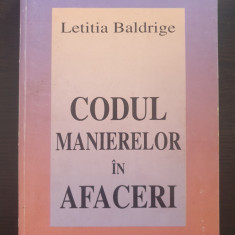 CODUL MANIERELOR IN AFACERI - Letitia Baldrige