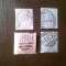 Set 4 Timbre Marea Britanie Regina Victoria 1867 2x1873 si 1881 ,stampilate , cu mici defecte
