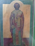 Icoana Sf Nicolae de preot Vasile Damian pictor