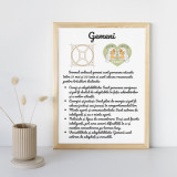 Cumpara ieftin PosterTablou Zodiac Gemeni