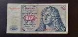 Bancnota 10 DM Lucas Cranach 1977 RFG, Seria CF, P# 19