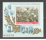 Romania.1977 100 ani Independenta:Pictura-Bl. dantelat DR.391