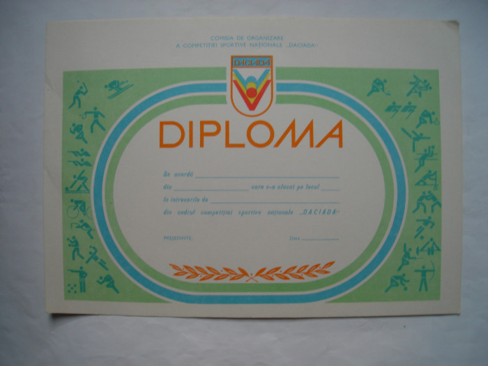 Diploma Daciada, necompletata