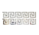 Set 10 Oglinzi Acrilice Autoadezive 10x10 cm, Decor Perete, Transparent