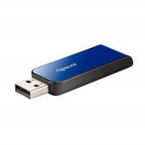 Cumpara ieftin Memorie USB 2.0 Apacer 32Gb , AH334, retractabila, albastra cu negru