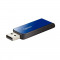 Memorie USB 2.0 Apacer 32Gb , AH334, retractabila, albastra cu negru