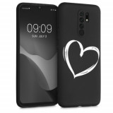 Husa pentru Xiaomi Redmi 9, Silicon, Negru, 52767.03, Kwmobile, Carcasa