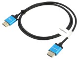 Cablu HDMI 2.0 Slim, 1m, PVC, Mufe HDMI pe Ambele Părți
