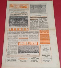 Ziar Sportul Supliment Fotbal 28.03.1986 STEAUA in semifinalele CCE foto