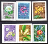 Vietnam 1964 - Flori, serie nedantelata nestampilata