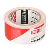 Banda avertizare Hardy, 80 mm x 100 m, Alb/Rosu