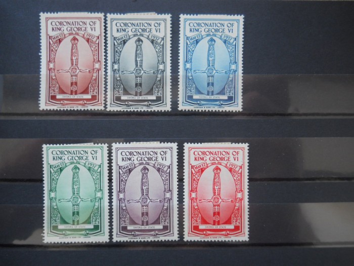 1937 SERIE MAREA BRITANIE INCORONARE GOERGE VI