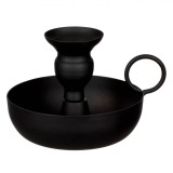 Sfeșnic Metalic Lampa, Negru, 10x10cm, Cu M&acirc;ner, Oem