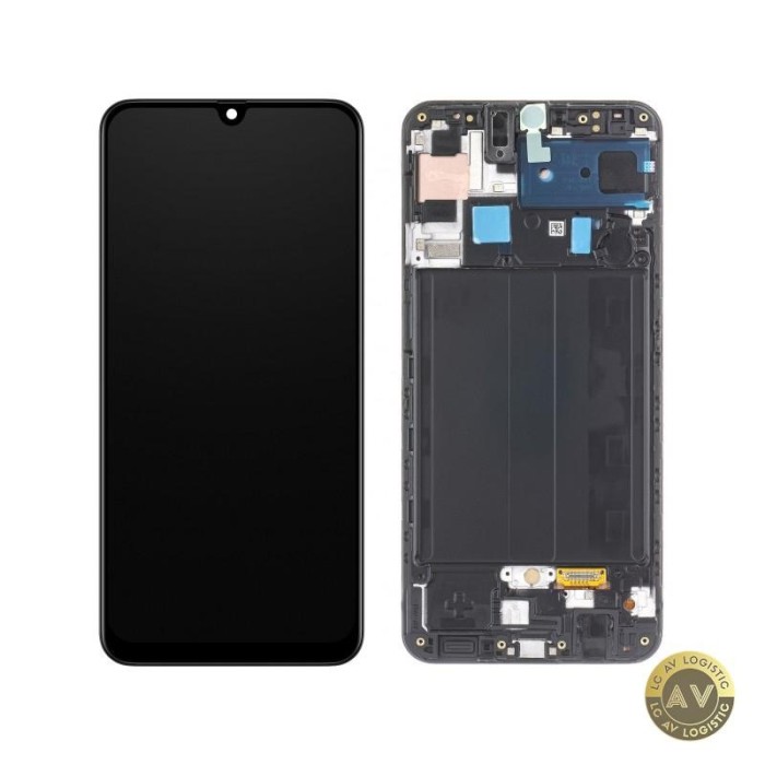 Display cu Touchscreen Samsung Galaxy A50s A507 cu Rama Negru Service Pack GH82-21193A