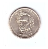 Moneda SUA 1 dollar/dolar 2010 D Franklin Pierce, stare foarte buna, curata
