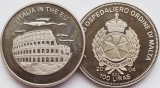 2601 Ordinul din Malta 100 Liras 2004 Italy in the EU