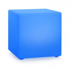 Blumfeldt Shinecube XL, cub luminos, 40 x 40 x 40 cm, 16 culori LED, 4 moduri de lumina, alb foto