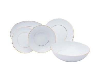 Serviciu masa portelan 6 persoane, 20 piese, Minerva - MNSM-20 foto