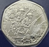 50 pence 2024 Marea Britanie, D-Day Anniversary, Brilliant unc, Coincard