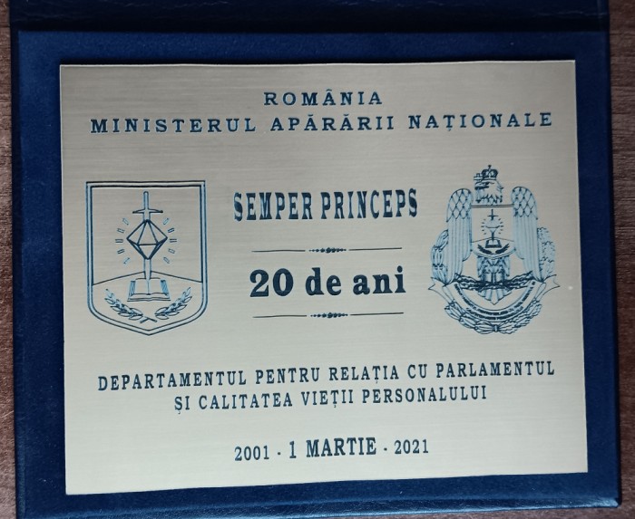 QW19 1 - Placheta militara - Departamentul calitatea vietii la 25 ani - 2021