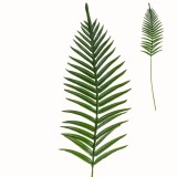 Ramură Artificială Decorativă, Model Ferigă, &Icirc;nălțime 100cm, Culoare Verde, Material Plastic