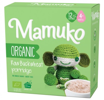 Porridge din hrisca raw bio, 4+ luni, 200g Mamuko foto