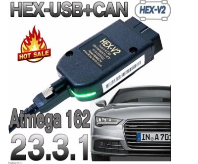 Tester Diagnoza Auto VCDS VAG COM 24.5/23.3 HEX V2 VW/AUDI/SKODA/SEAT PRODUS NOU foto