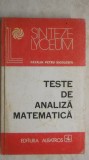 Catalin Petru Nicolescu - Teste de analiza matematica, 1984, Albatros