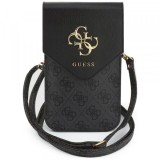 Geanta Universala pentru Telefon, Guess, 4G Grained Classic Logo, Neagra