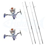 Set 2 Lansete Crap Legend EastShark 3.60m, 3.75lbs + 2 Mulinete FA8000