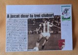 Istoria fotbalului - Suporter - fan zone - echipa de fotbal DINAMO Bucuresti, Misa Klein, plic, intreg postal