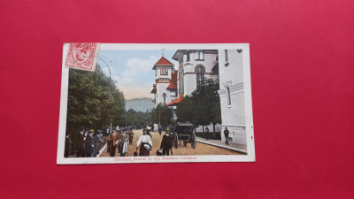 Prahova Sinaia Hotelul Caraiman Trasura Muscal horse carriage TCV foto