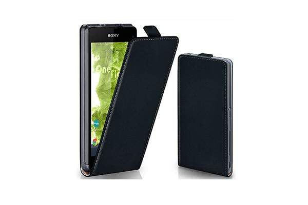 Husa Flip Vertical Sony Xperia Z1 Black Oxo