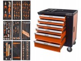 Dulap de scule profesional cu 6 sertare, 144 buc WeldLand Equipment