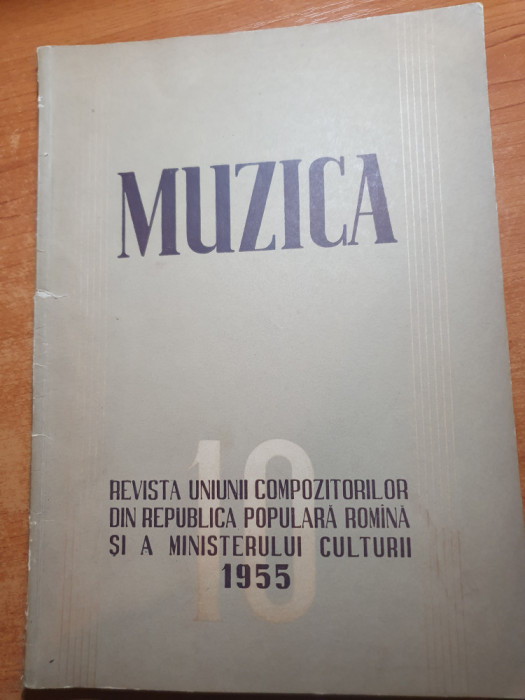 revista muzica octombrie 1955 - revista uniunii compozitorilor