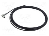 Cablu BALLUFF M12 5 pini unghiat 5m pentru senzori automatizări IP67