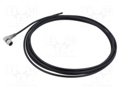 Cablu BALLUFF M12 5 pini unghiat 5m pentru senzori automatizări IP67