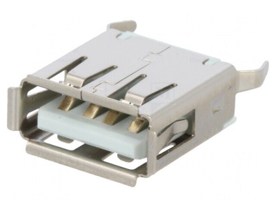 Soclu USB A PCB THT 4-Pin USB 2.0 1A 30V foto