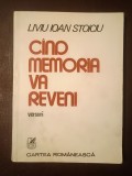 Liviu Ioan Stoiciu (dedicație/ autograf) - C&icirc;nd memoria va reveni (1985)