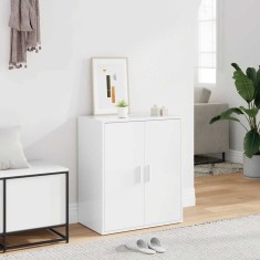 vidaXL Pantofar, alb extralucios, 60x35x70 cm, PAL 808924