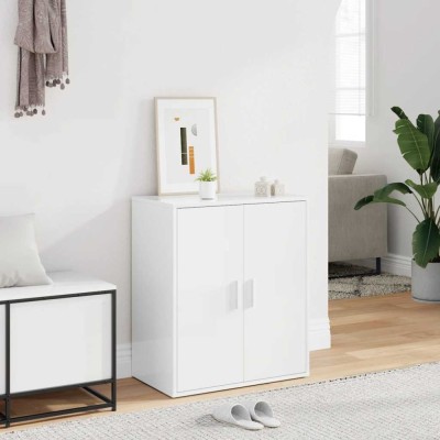 vidaXL Pantofar, alb extralucios, 60x35x70 cm, PAL 808924 foto