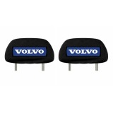 Set 2 huse tetiere negre, pentru gama auto VOLVO
