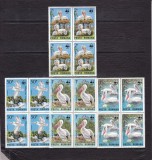 ROMANIA 1984 LP 1116 FAUNA OCROTITA DIN REZERVATIILE ROMANESTI BLOCURI DE 4 MNH, Nestampilat