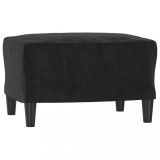 Cumpara ieftin Taburet, negru, 60x50x41 cm, catifea
