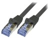 Patch cord S/FTP 6a negru 3m, Logilink