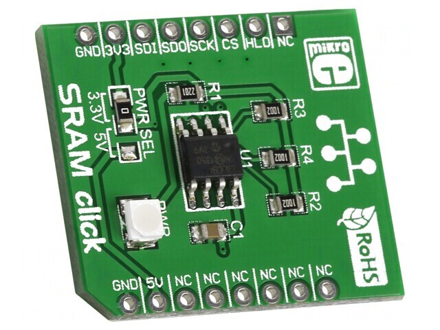 SRAM SPI 23LC1024 Prototip Click Board